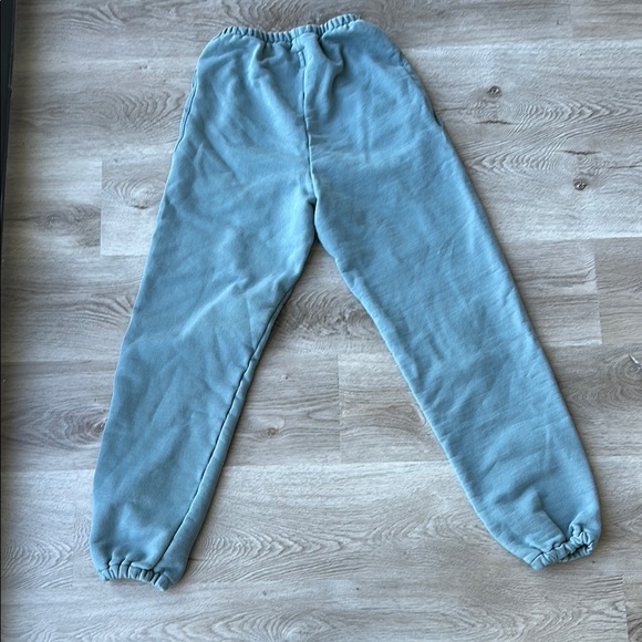 Yeezy Season 5 Calabasas Embroidered Sweatpants Terry Hospital Blue - Picture 2 of 3